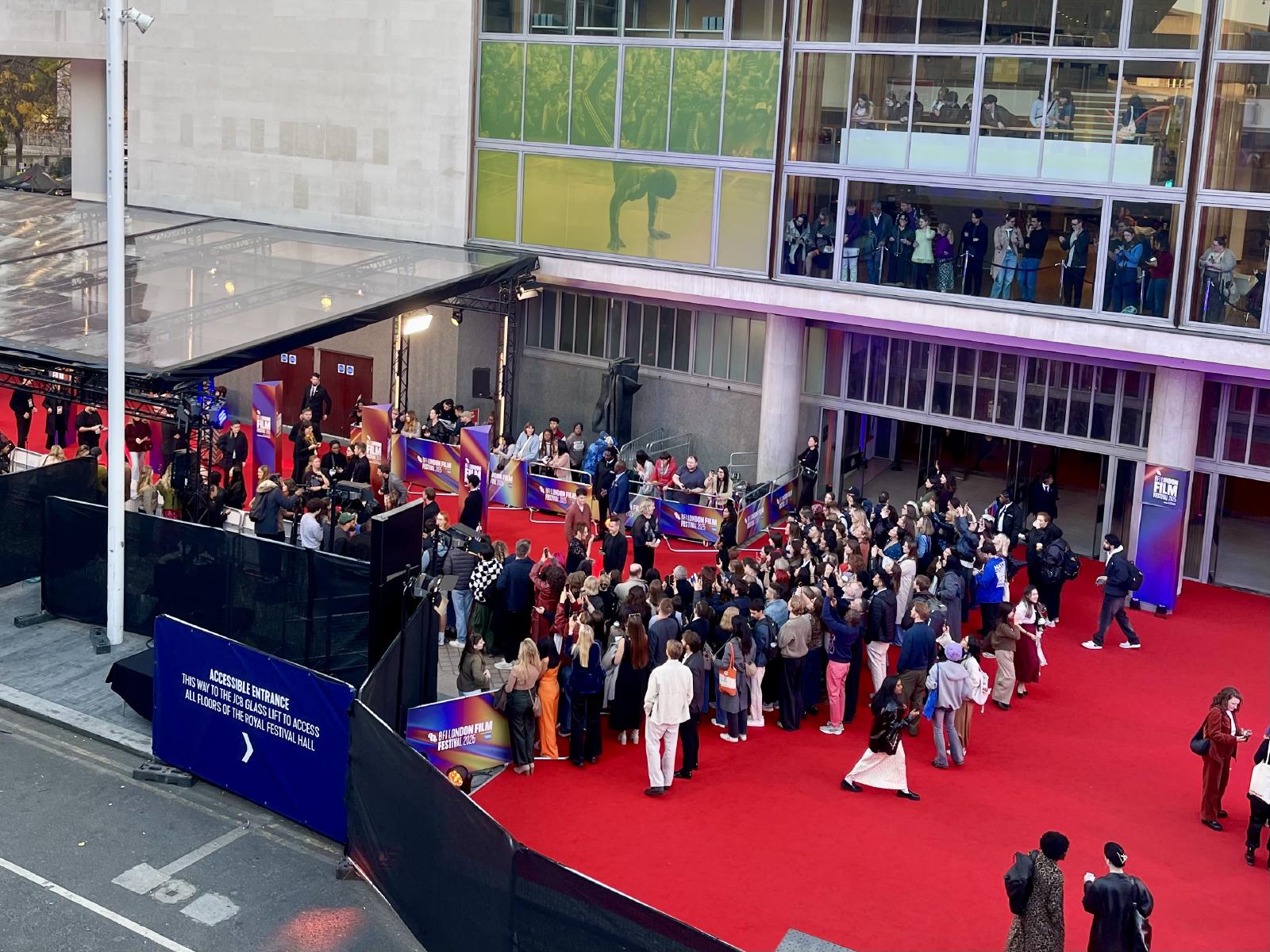 The telltale red carpet