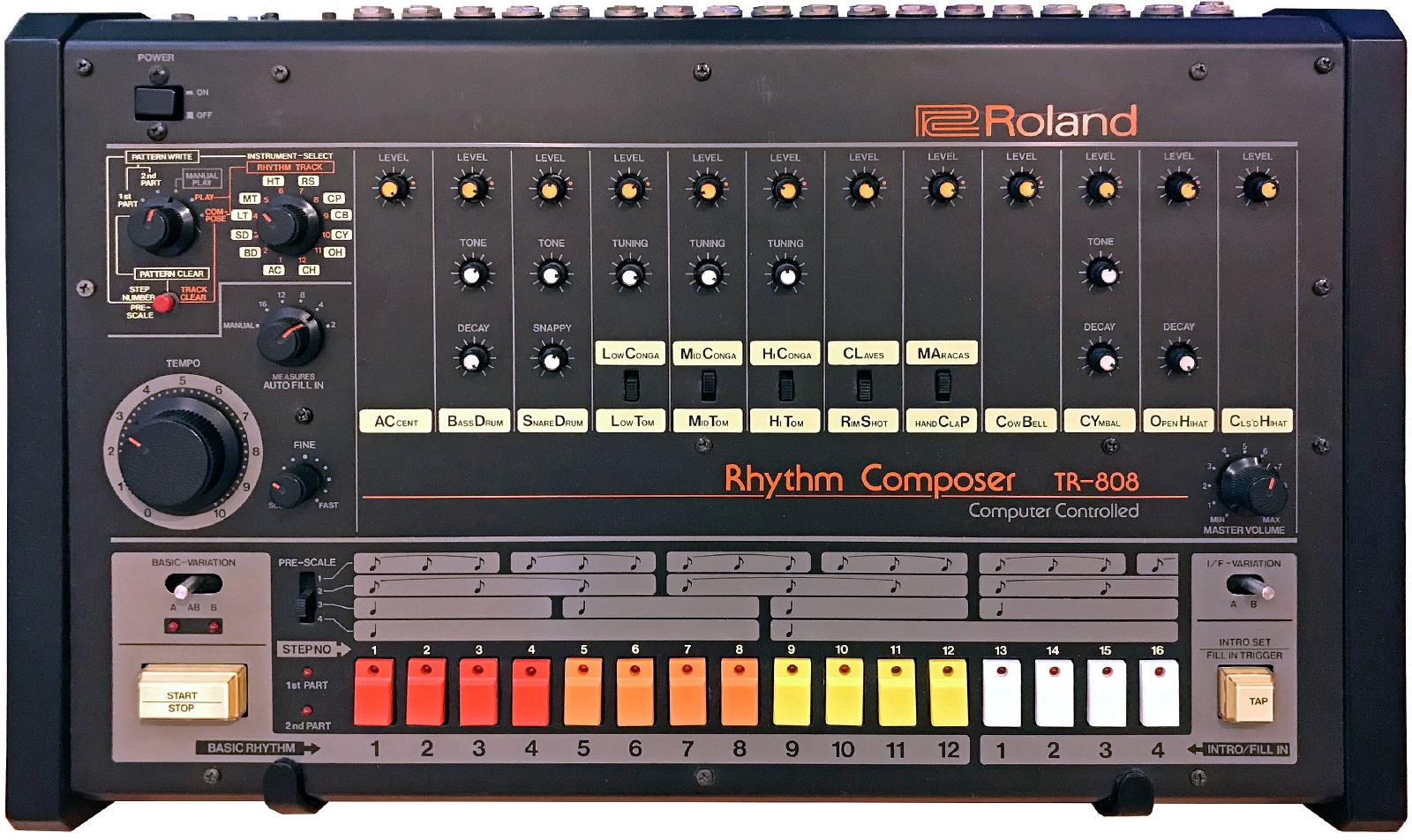 The Roland TR-808 drum machine - photo by Bryan Pocius